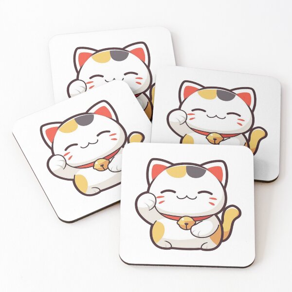 Item preview, Kawaii Maneki-neko 'beckoning cat' designed and sold by MendaciousMina.