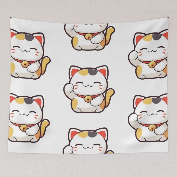 Item preview, Kawaii Maneki-neko 'beckoning cat' designed and sold by MendaciousMina.