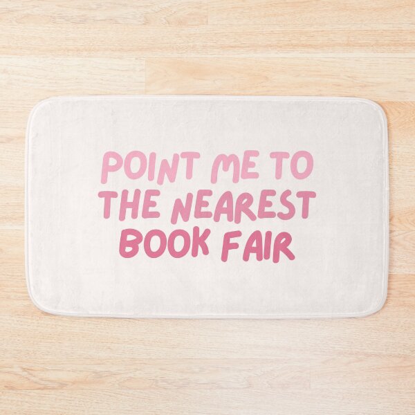 Item preview, point me to the nearest book fair - pink designed and sold by Neadoodles.