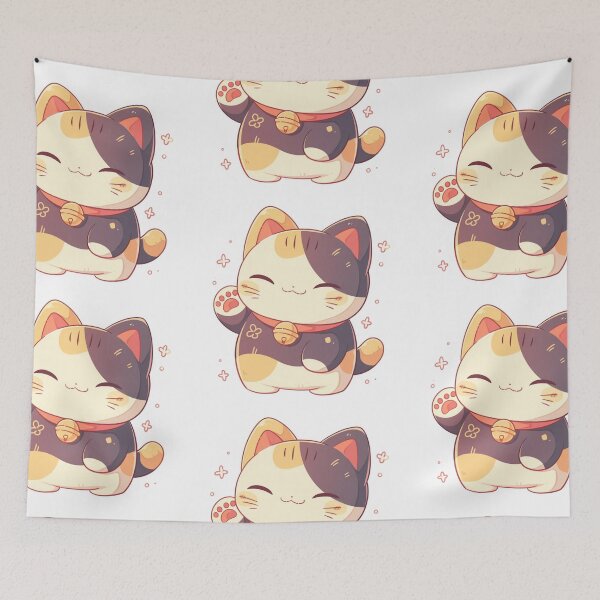Item preview, Kawaii Maneki-neko 'beckoning cat' designed and sold by MendaciousMina.