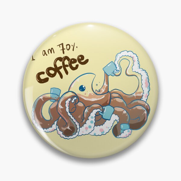 Item preview, Pulpo amante del café designed and sold by Mycks.