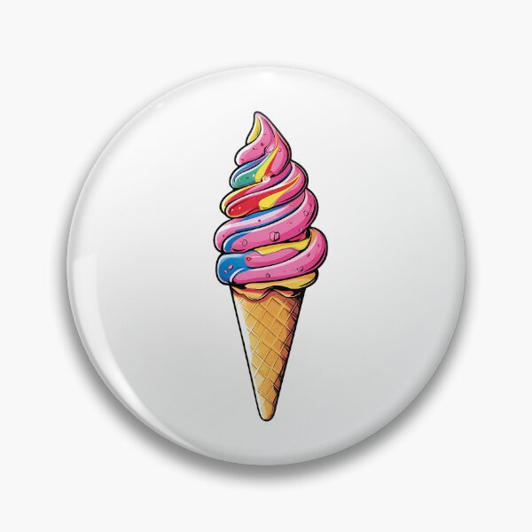 Item preview, Cute Multi-colored Ice Cream Cone With Sprinkles designed and sold by MMAR-Designs.