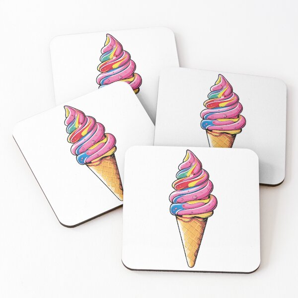 Item preview, Cute Multi-colored Ice Cream Cone With Sprinkles designed and sold by MMAR-Designs.