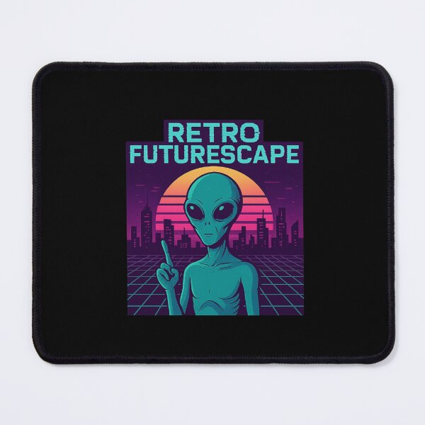 Item preview, Retro Futurescape Alien Vaporwave Tee – Synthwave ET Skyline Aesthetic designed and sold by DJCApparel.