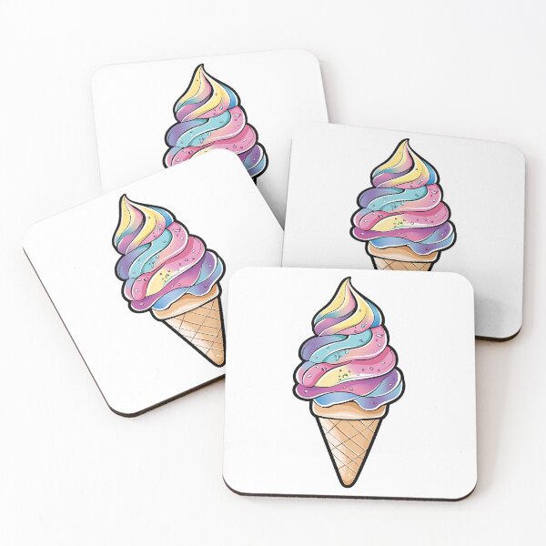Item preview, Cute Multi-colored Ice Cream Cone With Sprinkles designed and sold by MMAR-Designs.
