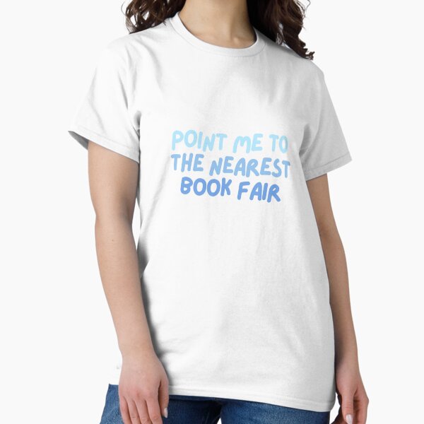 Item preview, Copy of point me to the nearest book fair - blue designed and sold by medimidoodles.