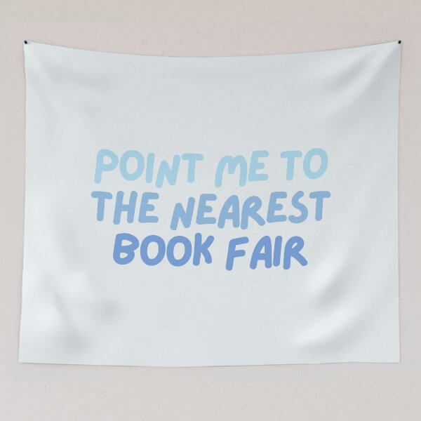 Item preview, Copy of point me to the nearest book fair - blue designed and sold by Neadoodles.