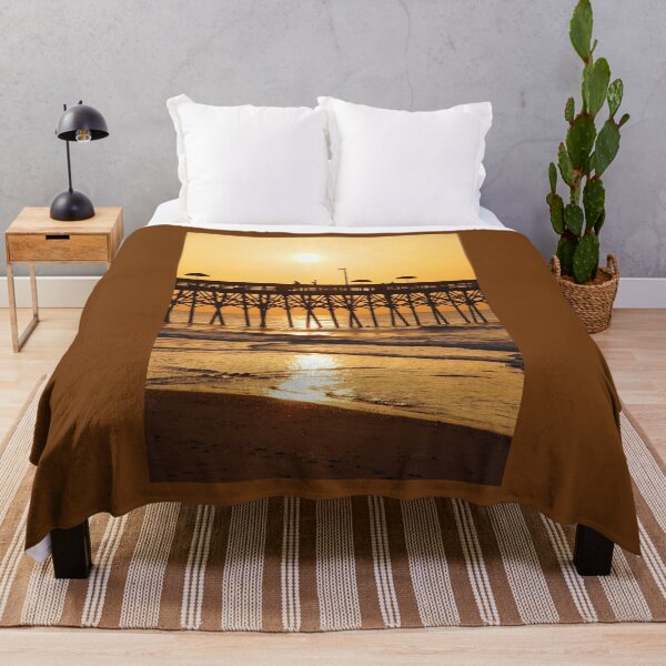 Item preview, Coastal Sunrise with Pier Silhouette designed and sold by Maryna Gumenyuk.