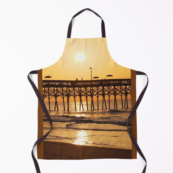 Item preview, Coastal Sunrise with Pier Silhouette designed and sold by Maryna Gumenyuk.