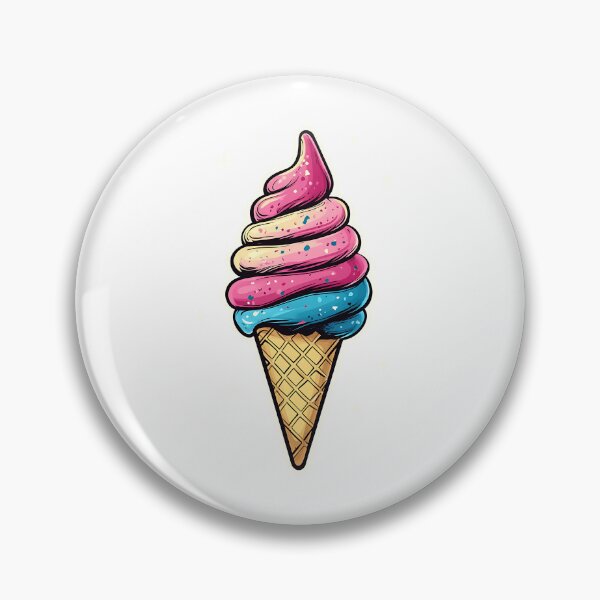 Item preview, Cute Multi-colored Ice Cream Cone With Sprinkles designed and sold by MMAR-Designs.