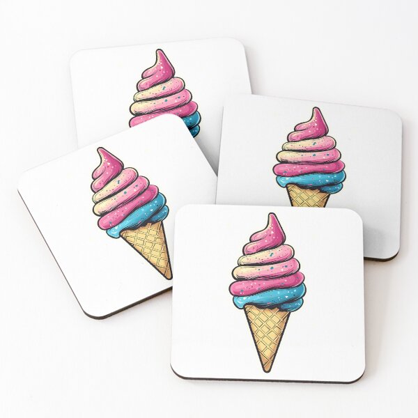 Item preview, Cute Multi-colored Ice Cream Cone With Sprinkles designed and sold by MMAR-Designs.