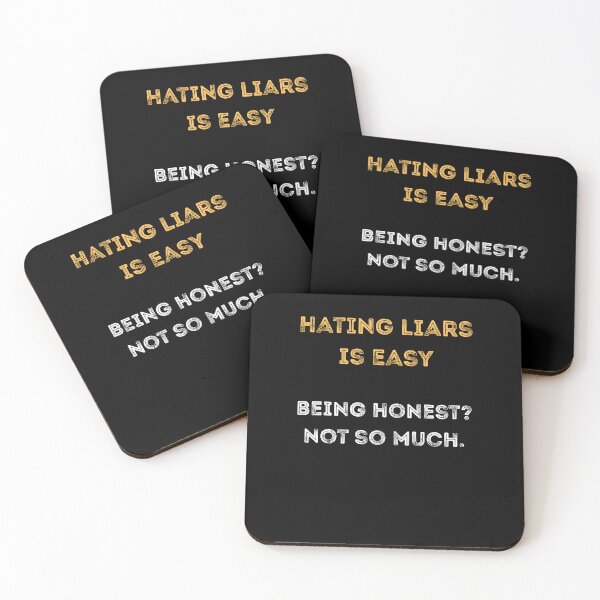Item preview, Hating Liars Is Easy – Honest Irony Shirt designed and sold by PranaLume.