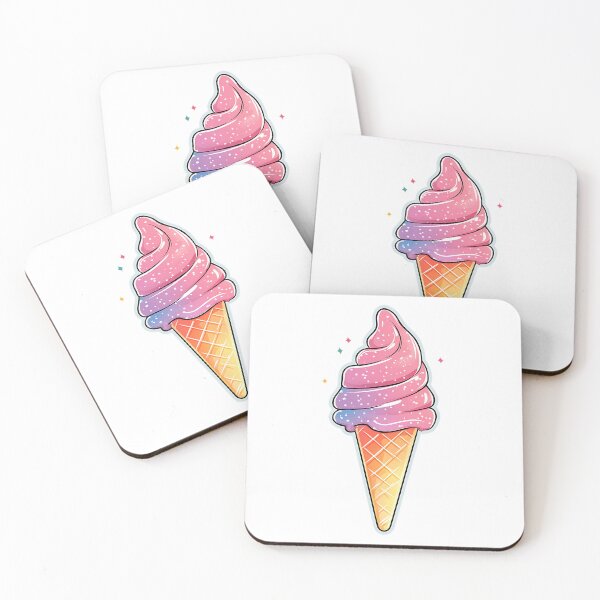 Item preview, Cute Pink Ice Cream Cone With Sprinkles designed and sold by MMAR-Designs.