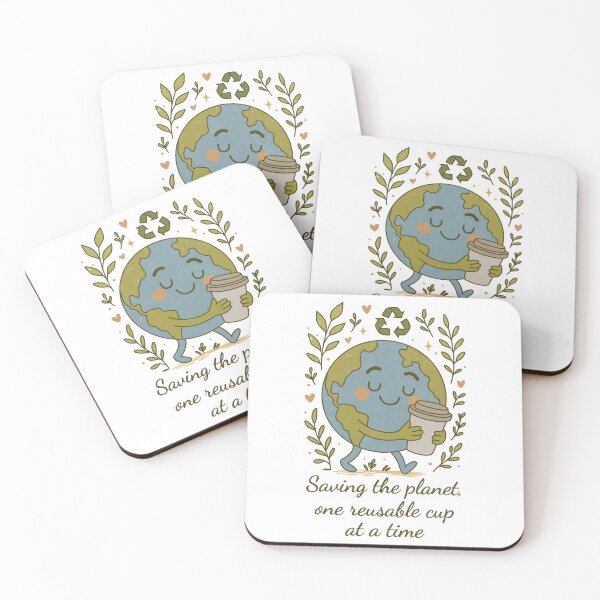 Item preview, Saving The Planet Reusable Cup Eco Friendly Earth Lover Quote Design designed and sold by MONTRIS.