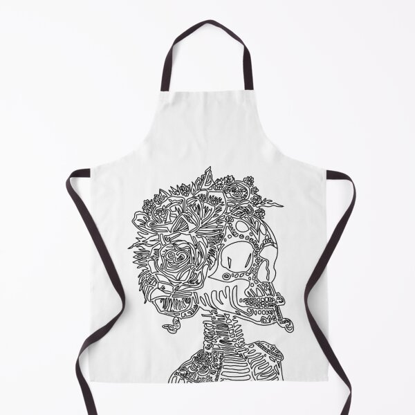 Item preview, Sugar Skull Mystic Gothic Black and White Outline Coloring Page designed and sold by chuckletuckle.