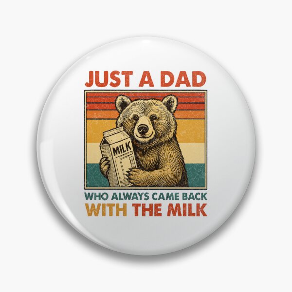 Item preview, Just A Dad Who Always Came Back With The Milk Funny Bear Father's Day Gift designed and sold by TynesDesign.