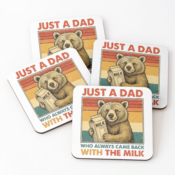 Item preview, Just A Dad Who Always Came Back With The Milk Funny Bear Father's Day Gift designed and sold by TynesDesign.