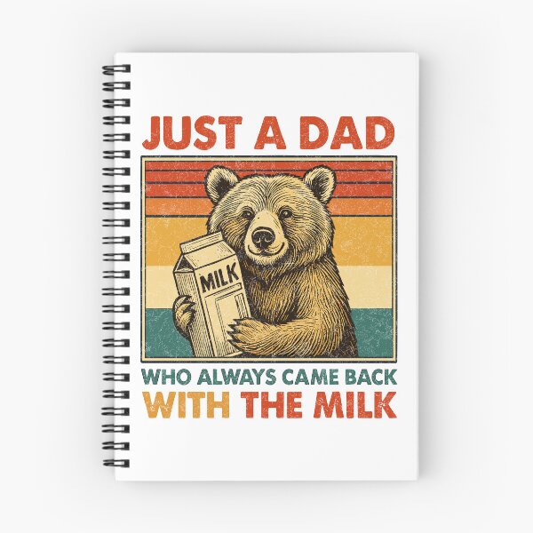 Item preview, Just A Dad Who Always Came Back With The Milk Funny Bear Father's Day Gift designed and sold by TynesDesign.