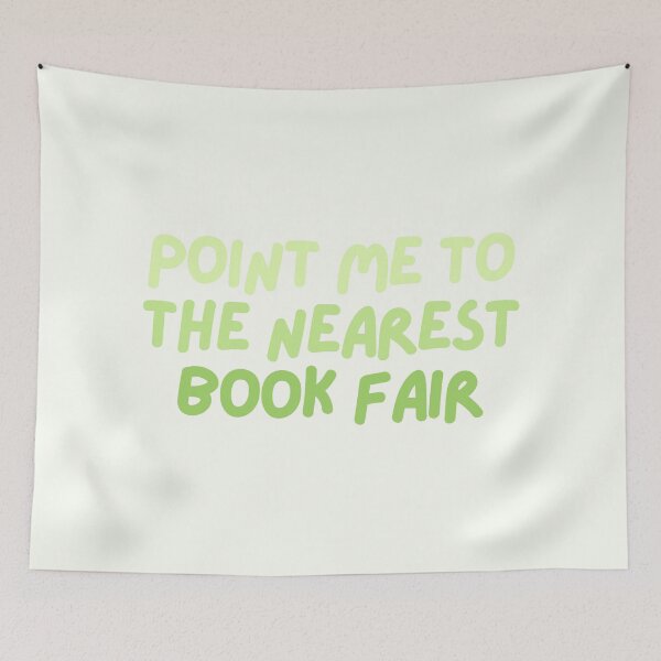 Item preview, point me to the nearest book fair - green designed and sold by Neadoodles.