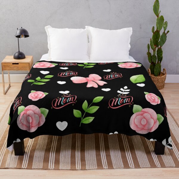 Item preview, Mom design with nighttime floral watercolor-style print designed and sold by StampYourself.