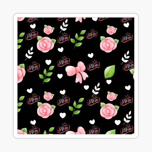 Item preview, Mom design with nighttime floral watercolor-style print designed and sold by StampYourself.