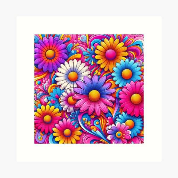 Item preview, Psychedelic Daisy designed and sold by connie campbell.