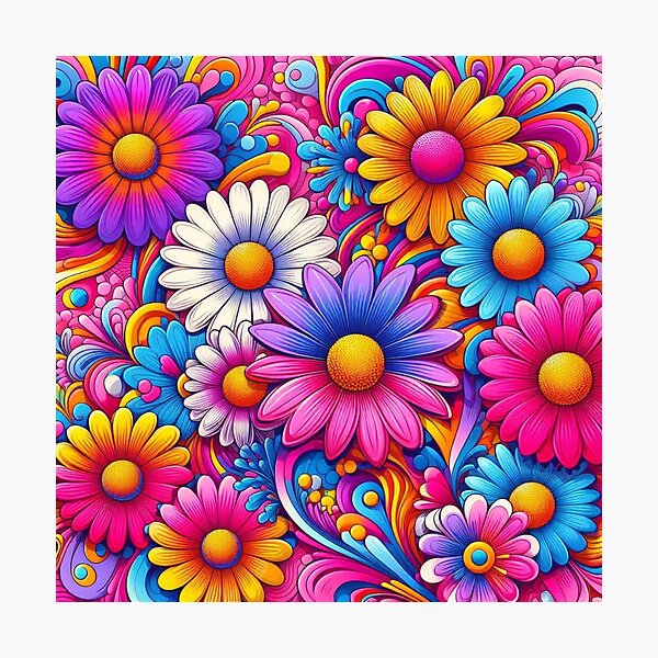 Item preview, Psychedelic Daisy designed and sold by connie campbell.