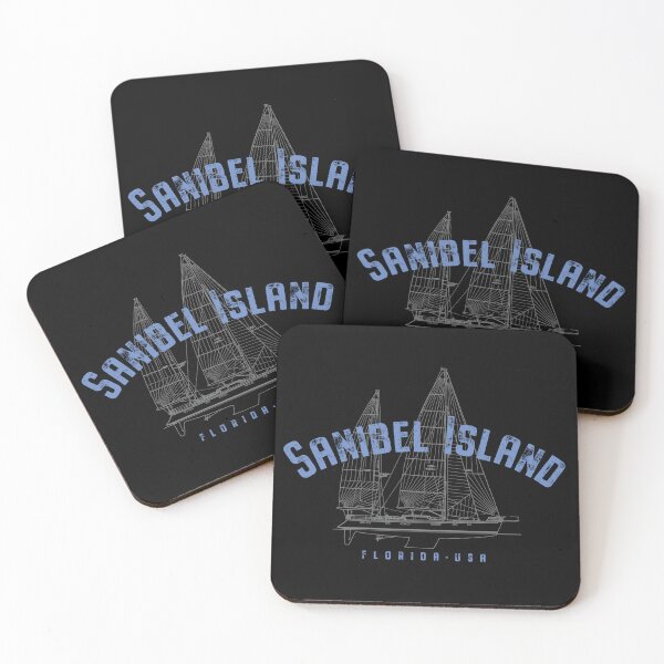 Item preview, Sanibel Island Florida Nautical Sailboat Design designed and sold by Futurebeachbum.