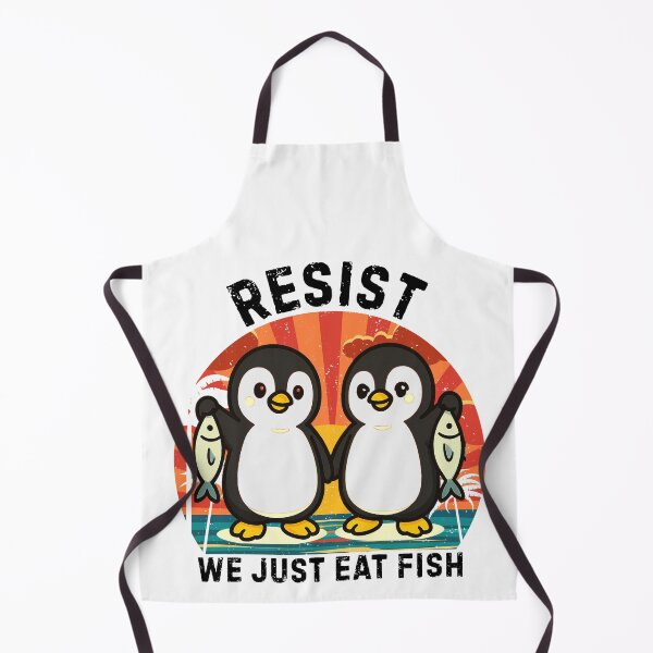 Item preview, Resist We Just Eat Fish, Penguin Protest designed and sold by Teetreasure2.