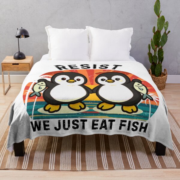 Item preview, Resist We Just Eat Fish, Penguin Protest designed and sold by Teetreasure2.
