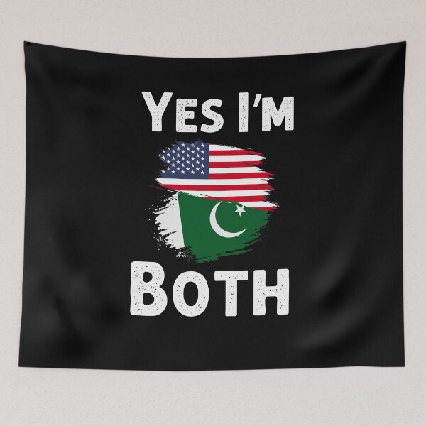 Item preview, Yes I'm both Pakistani Independence Day pride American designed and sold by snowry.