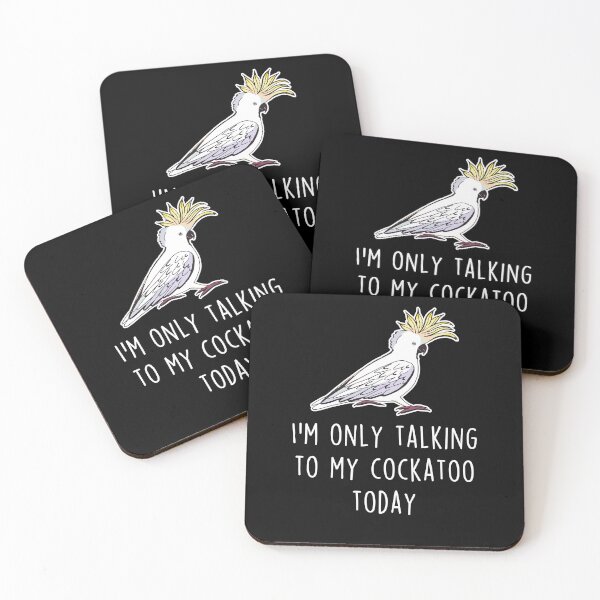 Item preview, Sulphur-Crested Cockatoo Parrot Talking To designed and sold by Clara Hollins.