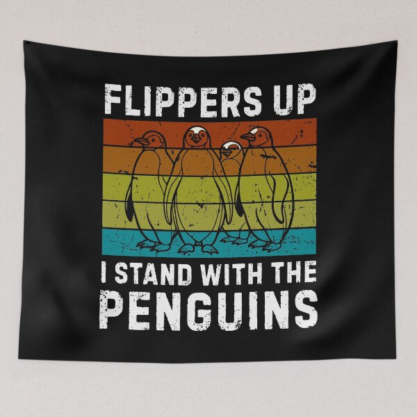 Item preview, Flippers Up I Stand With The Penguins, Anti Tarriffs designed and sold by Teetreasure2.