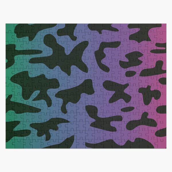 Item preview, Green Blue Purple Pink Camo designed and sold by Interrupt Art.
