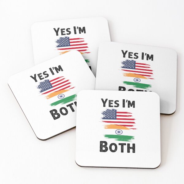 Item preview, Yes I'm both Proud Indian American Independence Day pride designed and sold by snowry.