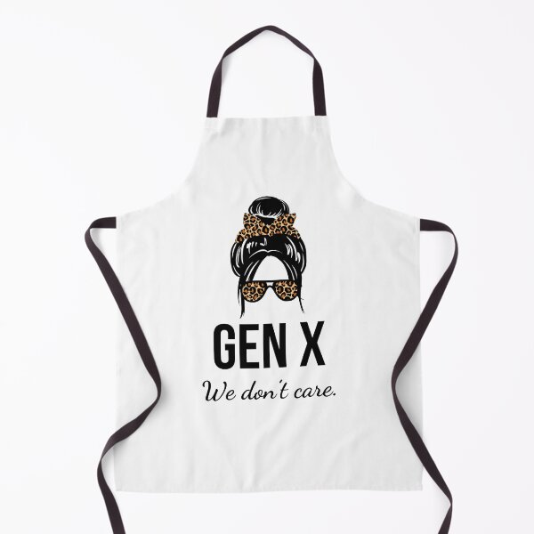 Item preview, Gen X we don't care. Funny Generation X humor cute messy bun designed and sold by snowry.