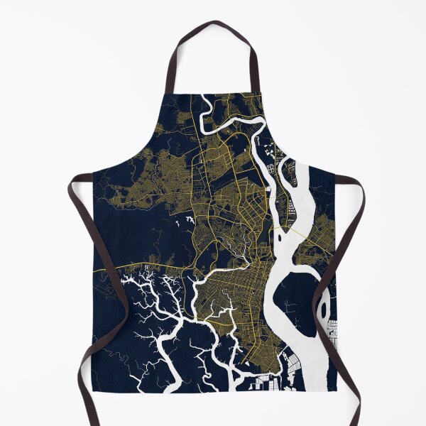 Item preview, Guayaquil City Map Ecuador Gold Art Deco n designed and sold by deMAP.