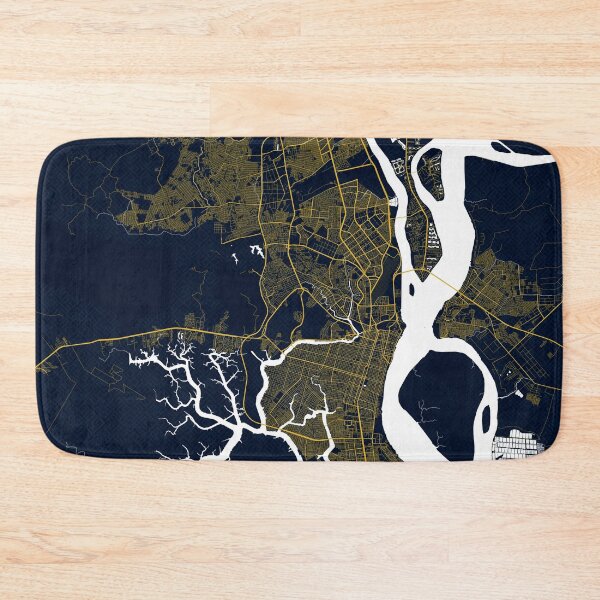 Item preview, Guayaquil City Map Ecuador Gold Art Deco n designed and sold by deMAP.