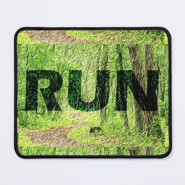 Item preview, Run Graphic with a Forest and Trail background designed and sold by Flower Magic .