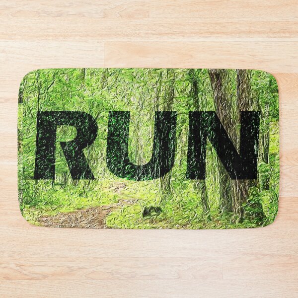 Item preview, Run Graphic with a Forest and Trail background designed and sold by Flower Magic .