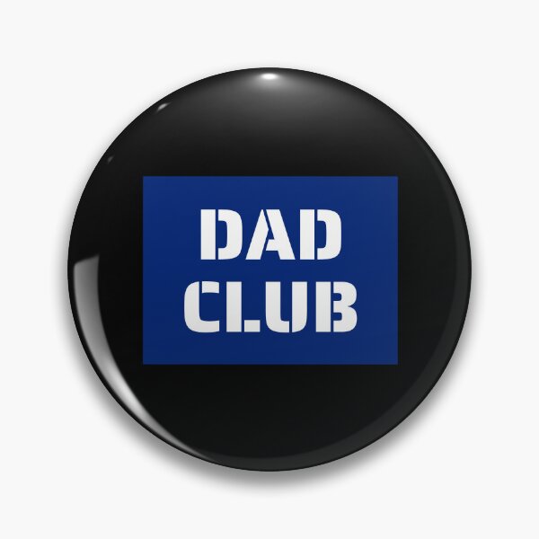 Item preview, Dad Club, Stencil Font, Blue Boxed Quotes designed and sold by AASparksDesigns.