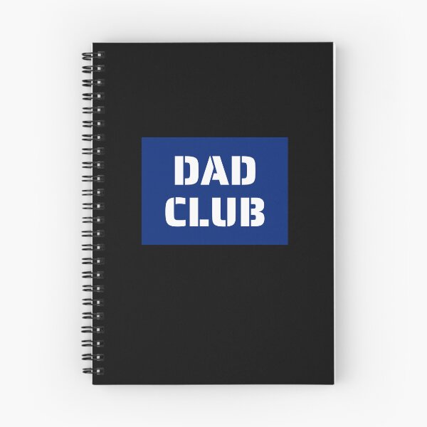 Item preview, Dad Club, Stencil Font, Blue Boxed Quotes designed and sold by AASparksDesigns.