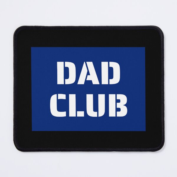 Item preview, Dad Club, Stencil Font, Blue Boxed Quotes designed and sold by AASparksDesigns.