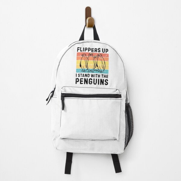 Vista previa del artículo con la obra «Aletas arriba, estoy con los pingüinos y en contra de los aranceles.», diseñado y vendido por Teetreasure2.