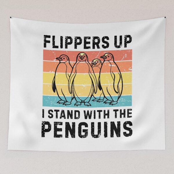 Item preview, Flippers Up I Stand With The Penguins, Anti Tarriffs designed and sold by Teetreasure2.