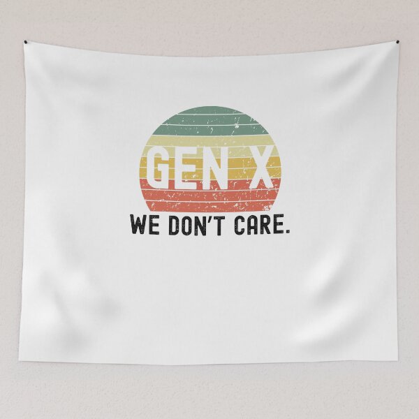 Item preview, Gen X we don't care. Funny Generation X joke retro sunset designed and sold by snowry.