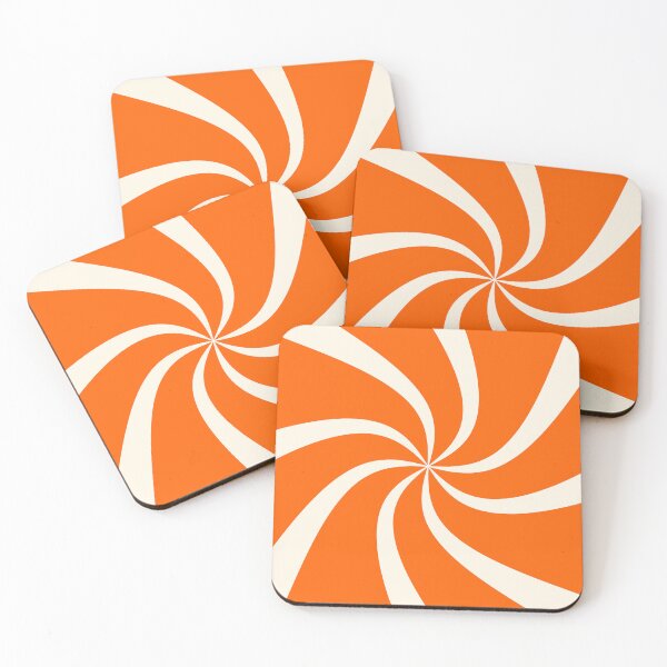Item preview, Orange Cream Peppermint Twist Candy Minimal Design designed and sold by patternsoup.