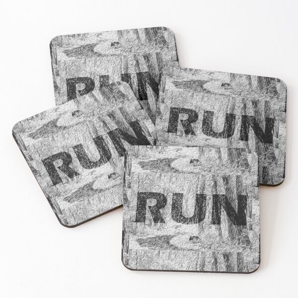 Item preview, Run Graphic Black and White designed and sold by Flower Magic .
