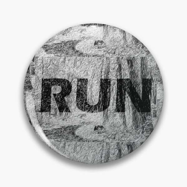 Item preview, Run Graphic Black and White designed and sold by Flower Magic .