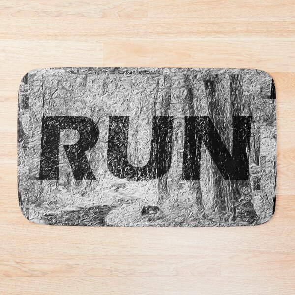 Item preview, Run Graphic Black and White designed and sold by Flower Magic .